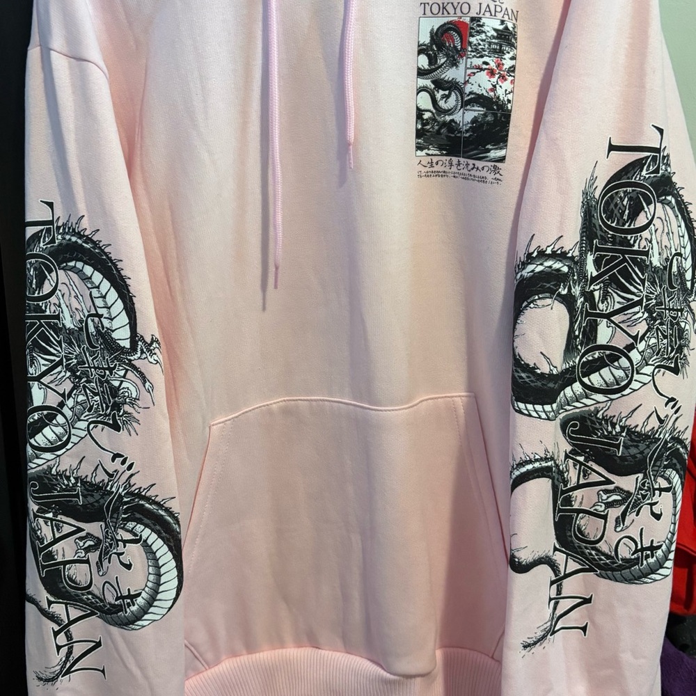 Tokyo Japan Pink Hoodie